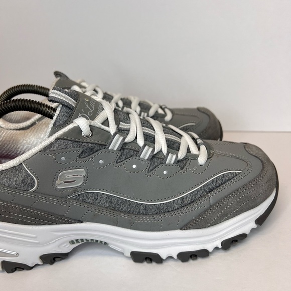 Women’s Skechers D’Lites Me Time Air Cooled Memory Foam Grey Sz 9.5 Wide NWOB - Picture 5 of 14